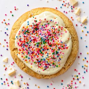 White Chocolate Chip & Dot Sprinkles Cookie